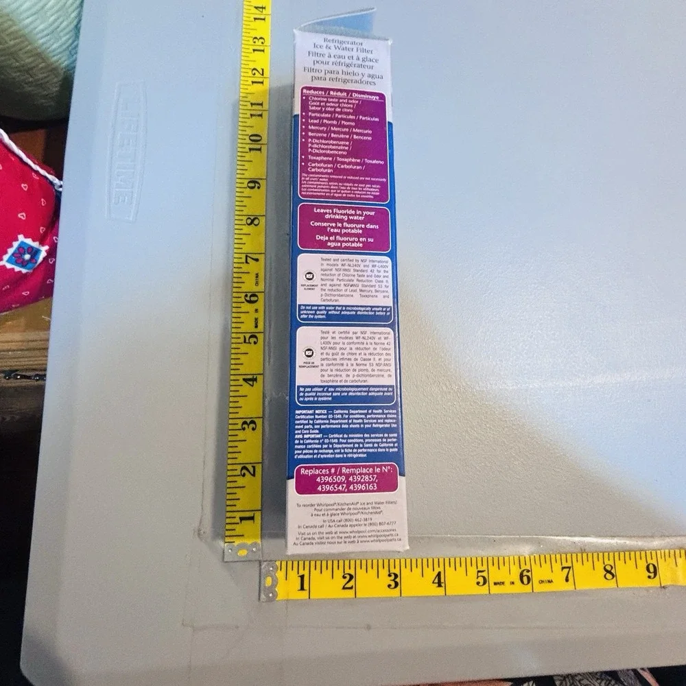 Kitchen Aid Home Refrigerator Ice & Water Filter Sealed in Box  #4396508